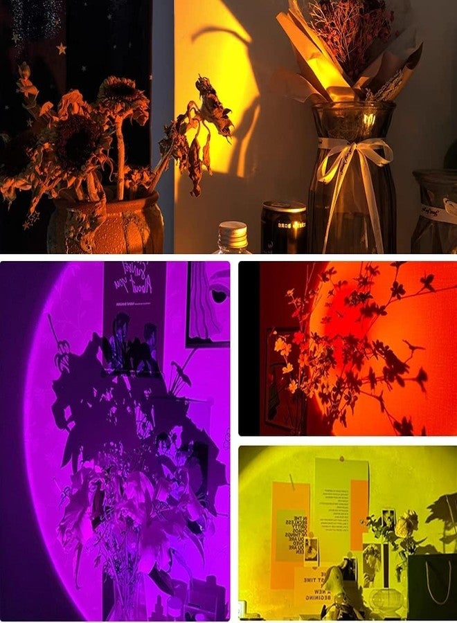 Desidiya 16-Color Sunset Projector Night liggt with Remote & USB | 360° Rotating LED Light with HD Lens for Aesthetic Room Decor, Selfies & Gifts - Image 5